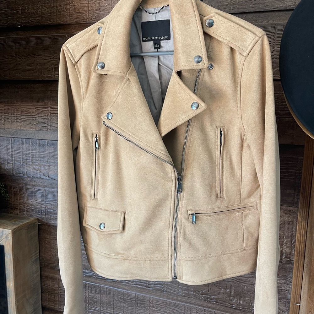 Super suede biker jacket